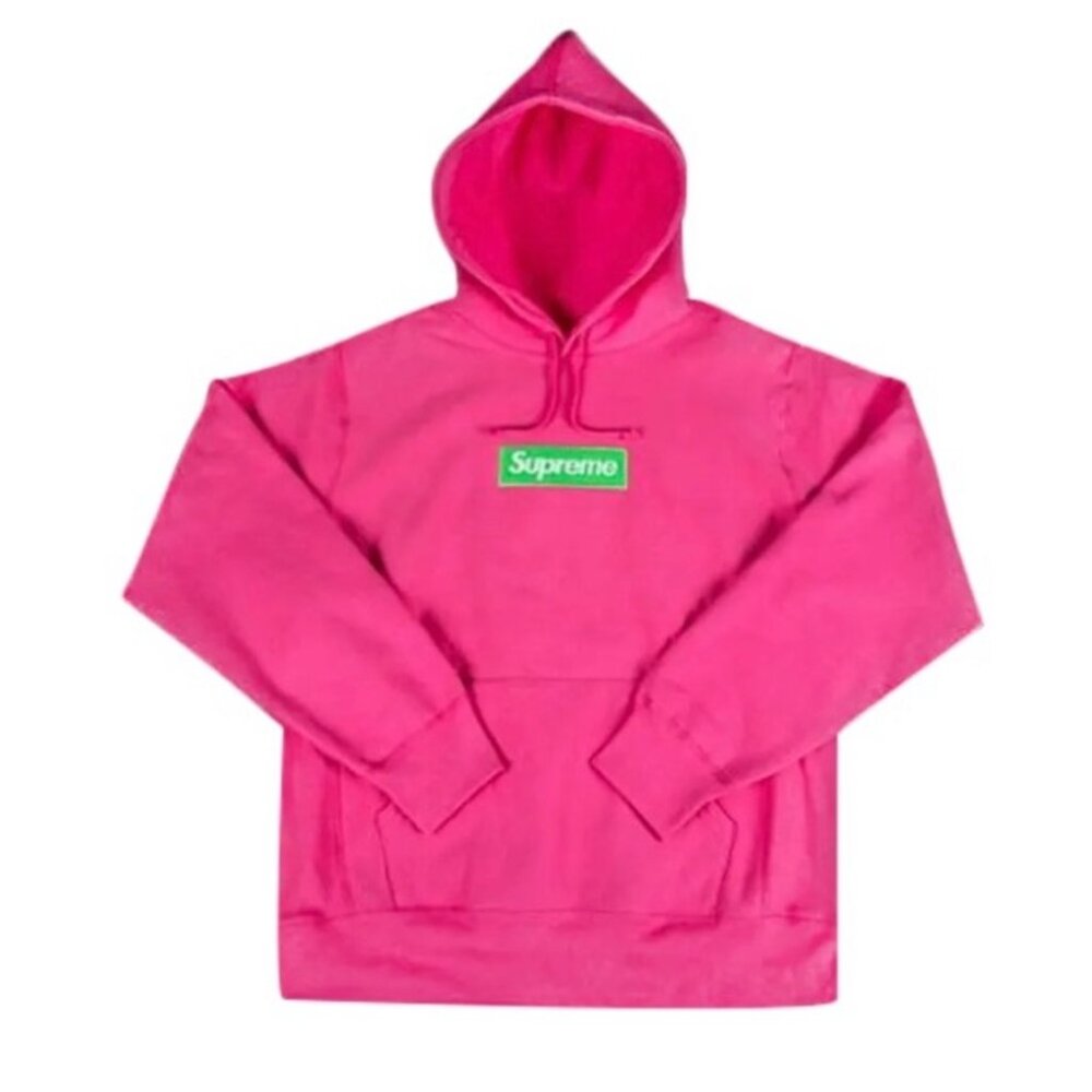 Supreme Box Logo Hooded Sweatshirt 'Magenta'